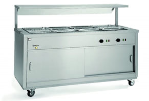 Parry Hot151-2BM Hot Cupboard With 1-2 Bain Marie Top